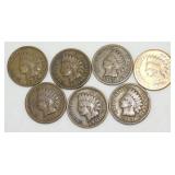Indian Head Cents - 1880, 1900, 1901 (2), 1903,