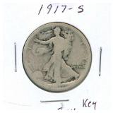1917-S Walking Liberty Silver Half Dollar