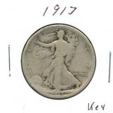 1917 Walking Liberty Silver Half Dollar