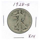 1928-S Walking Liberty Silver Half Dollar