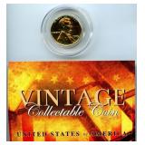 24KT Gold Plated 1943 Wheat Cent w/ COA