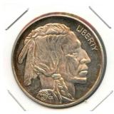 1 troy oz .999 Fine Silver Round - Buffalo Nickel