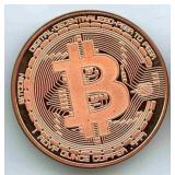 1 oz .999 Copper Round - BITCOIN Design