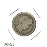 1900 Barber Silver Quarter