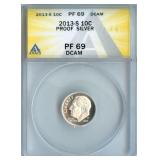 2013-S Proof Silver Roosevelt Dime - 90% Silver -