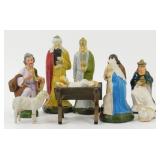 Group of 10 Vintage Christmas Nativity Scene