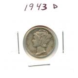1943-D Mercury Silver Dime