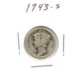 1943-S Mercury Silver Dime
