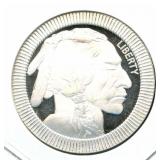 Buffalo Rimmed Design 1 Troy Ounce .999 Fine