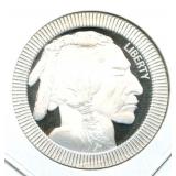 Buffalo Rimmed Design 1 Troy Ounce .999 Fine