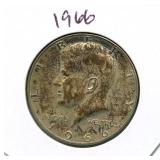 1966 Kennedy Silver Half Dollar - 40% Silver