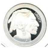 Buffalo Rimmed Design 1 Troy Ounce .999 Fine
