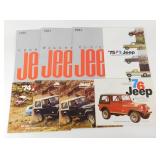 Collection of Vintage JEEP Dealer Brochures from