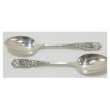 2 Sterling Silver Westmorland Milburn Rose Tea