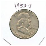 1953-S Franklin Silver Half Dollar
