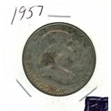 1957 Franklin Silver Half Dollar