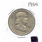 1954 Franklin Silver Half Dollar