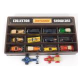 Vintage Matchbox Collector Showcase plus 14 Die