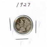 1927 Mercury Silver Dime