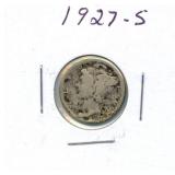1927-S Mercury Silver Dime