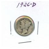 1926-D Mercury Silver Dime