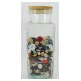 * Large Collection of Vintage Buttons in Glass