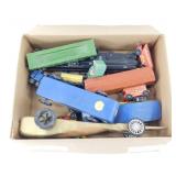 3 Vintage Pinewood Derby Cars and Hand-Made Wood