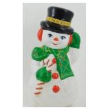 * Ceramic Snowman 12" Tall - Vintage