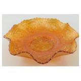 * Fenton Dragon & Lotus Ruffled Carnival Glass