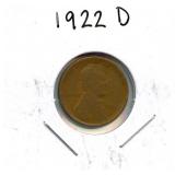 1922-D Lincoln Wheat Cent - Key Date
