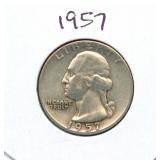 1957 Washington Silver Quarter