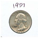 1957 Washington Silver Quarter