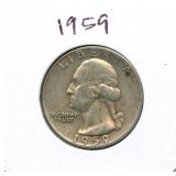 1959 Washington Silver Quarter