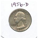 1956-D Washington Silver Quarter