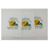 (3) 1993 Green Bay Packers Tailgate Party Towels