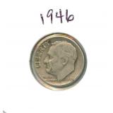 1946 Roosevelt Silver Dime
