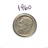 1960 Roosevelt Silver Dime