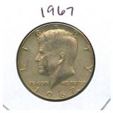 1967 Kennedy Silver Half Dollar - 40% Silver