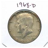 1968-D Kennedy Silver Half Dollar - 40% Silver