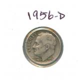 1956-D Roosevelt Silver Dime