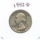 1952-D Washington Silver Quarter