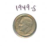 1949-S Roosevelt Silver Dime