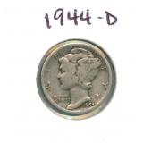 1944-D Mercury Silver Dime