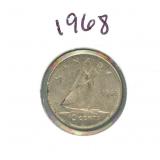 1968 Canadian Silver Dime