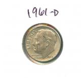 1961-D Roosevelt Silver Dime