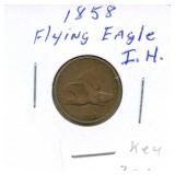 1858 Flying Eagle One Cent