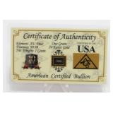 American Certified Bullion One Grain 24 Karat