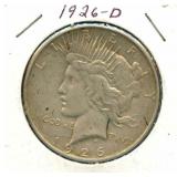 1926-D Peace Silver Dollar