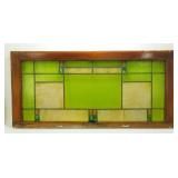** Large Vintage Lead Glass Stained Window