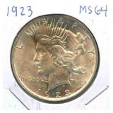 1923 Peace Silver Dollar